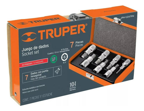 Truper Hexagonal Socket Set - (¼-9/16) 1/2 - Lnf 0