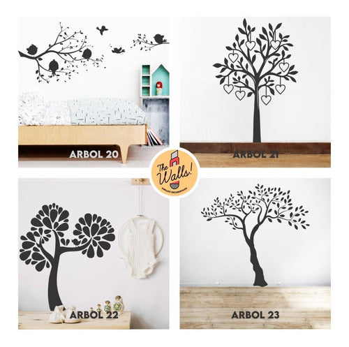 Decorative Vinyls Trees Birds 6