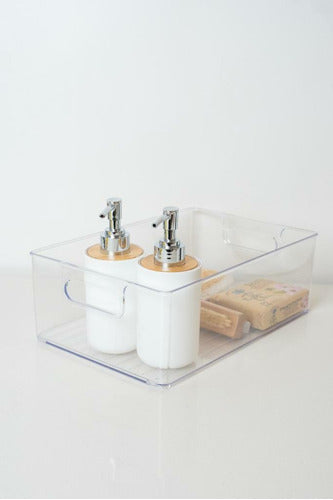 Organizador Crystal De Acrílico Rectangular Ancho L #7 0