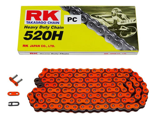 RK Cadena 520 H X 118L Reforzada Naranja 0