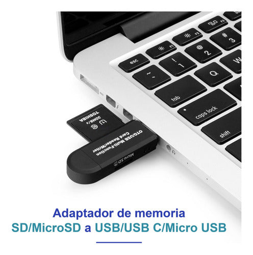 Generic Lector De Tarjetas Sd Y Micro Sd - Usb - Usb C - Micro Usb 1