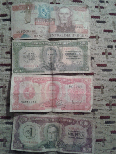 Billetes De Uruguay Antiguos 1