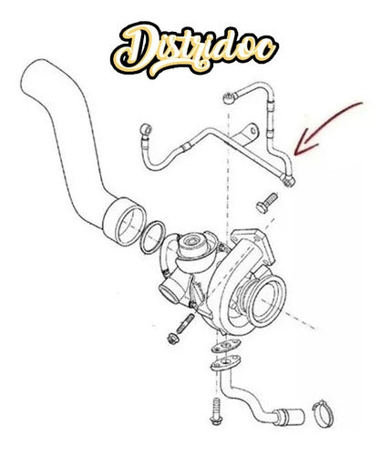 DDC Flexible Caño Lubricacion De Depresor Ranger 2.8 Maxion 4