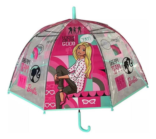 Paraguas Infantiles De Barbie 100% Originales Wabro 1