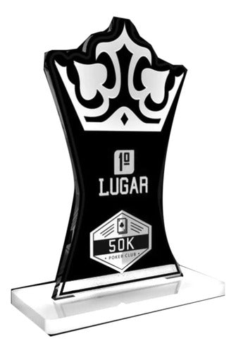 Placa De Acrílico, Trofeos, Premios Diseño Corona 0