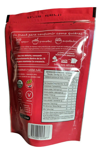 Pack of 12 Dehydrated Red Apple Snack Frutty 100g 3