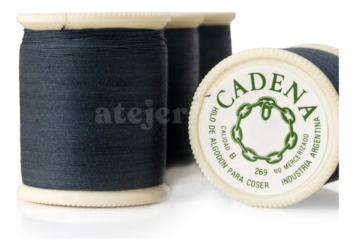 Coats Cadena Mercerized Cotton Thread Pack of 6 Units 3