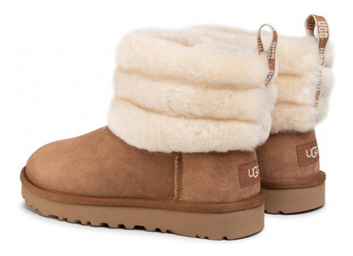 UGG Fluff Mini Quited Brown 2