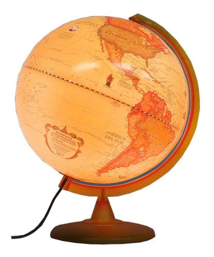 Gloter Globe Terrarium 30 Sepia Political with Light Ideal Gift 0