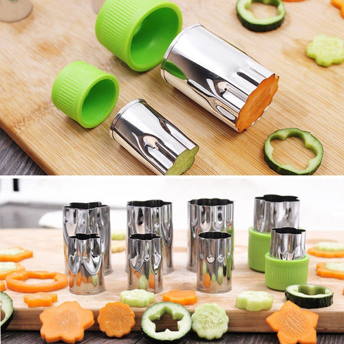 Stainless Steel 8-Piece Flower Shape Rice Fruit Cutter Set 3