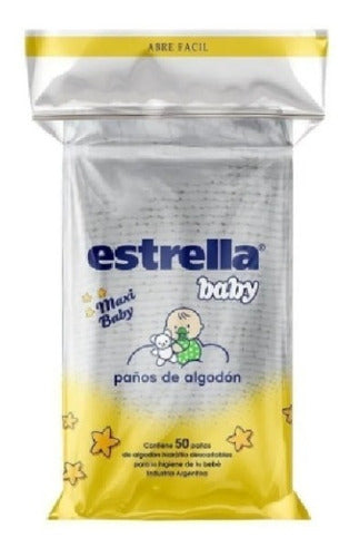 Estrella 600 Cotton Cloths Baby (12 Packs of 50 Units) 0