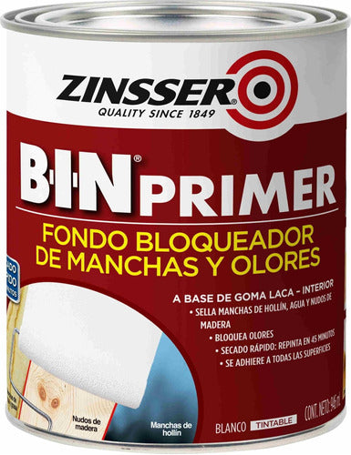 Zinsser B-I-N Primer 946 Ml - Stain and Odor Blocking Primer 0