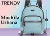 Trendy Mochila Mujer Urbana Tiras Ajustables Liviana Compartimiento 1