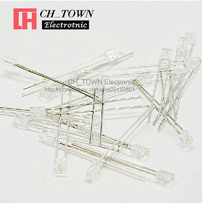 CH234UWC 2x3x4mm 100pcs Clear White Rectangular LED Light 2