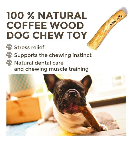 Woodies Dog Chews Toys - Todo Natural, Madera De Café, Segur 2