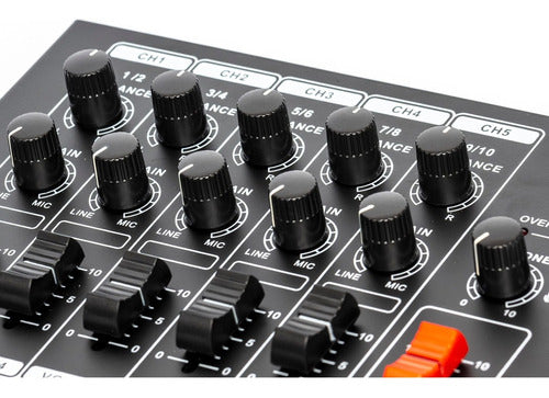 Mixer Mix 1000 Mini Mixer De Linea 10 Canales + Master Liq# 1