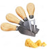 Kit Cortadores De Queijo Gourmet Inox Facas Espátula E Garfo 0