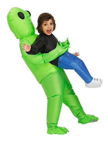 Iluminarás Inflatable Alien Costume for Kids 0