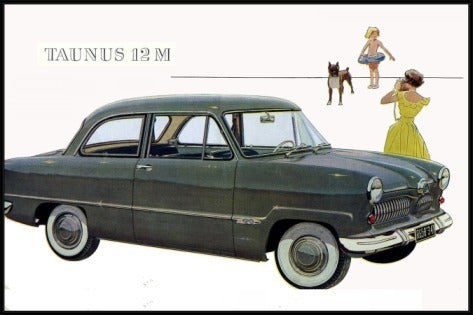 Ford Taunus 12m Año 1955 - Autos Clásicos - Lámina 45x30 Cm. 0