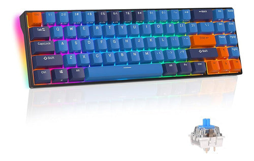 Teclado Mecánico Inalámbrico Rk Royal Kludge Rk71 - 70% Tecl 0