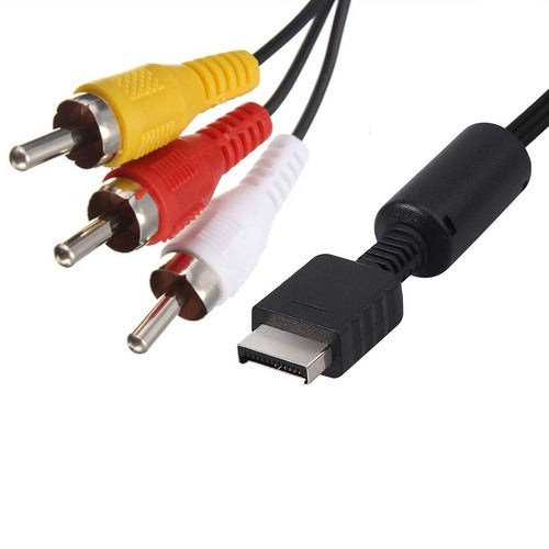 Everest AV Audio and Video Cable 3RCA for PlayStation 2 2