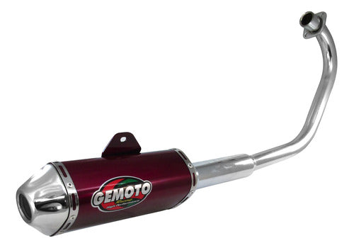 Gemoto Escape Pipe Termo Ovalado Rojo - GKMOTOS 0