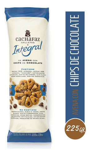 Cachafaz Oatmeal and Chocolate Chip Cookies Pack of 6 x 225g 0