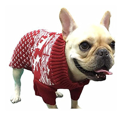 Lanyar Classic Red Holiday Sweater for Dogs and Cats 2