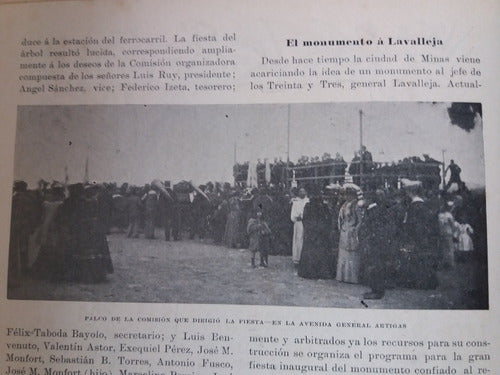 Revista 1902 Depto Minas Ascension Vidal Iglesia Florida + 3