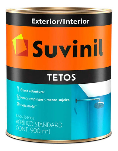 Tinta Branca Acrílica Fosca Anti Mofo P/ Teto Suvinil 900ml 0