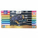 Mooving Metallic Brush Double Tip Markers X8 0