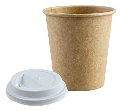 Umpapel Vaso De Polipapel Con Tapa 6 Oz. (180cc.) X 50 Unidades 0