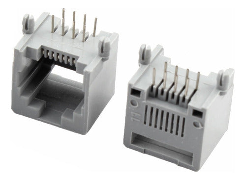 5 RJ45 Female Connectors 8P8C for Short Circuit 13mm 0