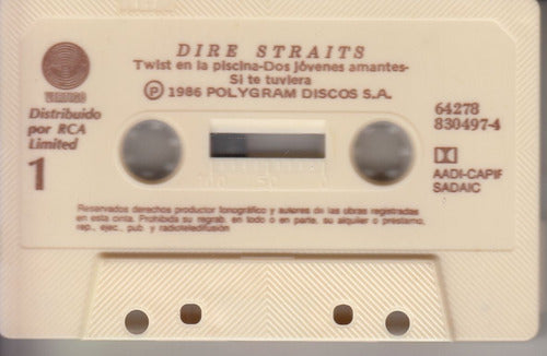 1986 Cassete Dire Straits & Mark Knopfler Argentina Unico 1