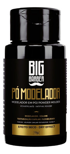 Pomada Em Pó Modelador Big Barber 15g Reduz Oleosidade 12 Um 1