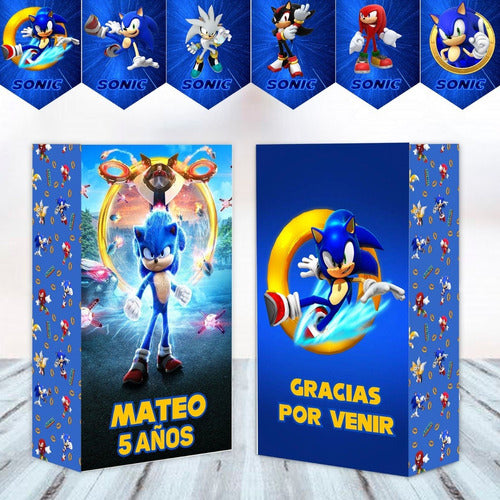 Kit Imprimible Sonic Personalizado 0