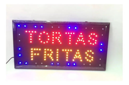 Cartel Led Tortas Fritas 0