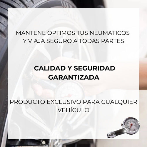 Medidor Calibre Presion Aire Auto Neumatico Manometro 5