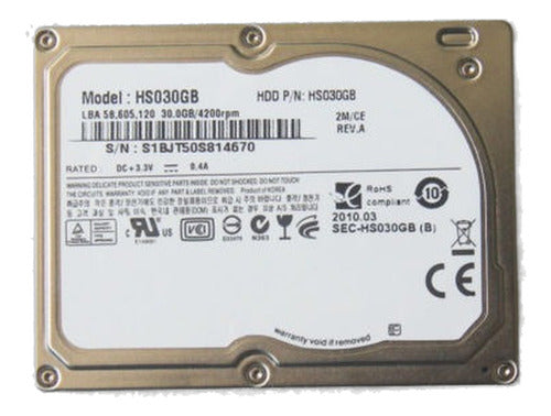 1.8  Hs030gb Zif De 30gb Disco Duro Cambie Mk4009gal Mk6028g 0