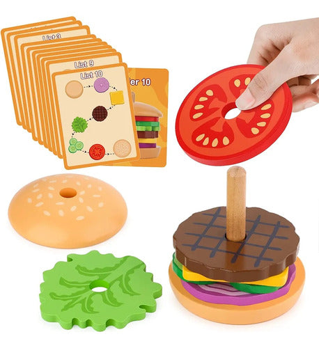 Loquetefaltabauy Hamburguesa En Madera Montessori Accessorios Ltf Shop 0