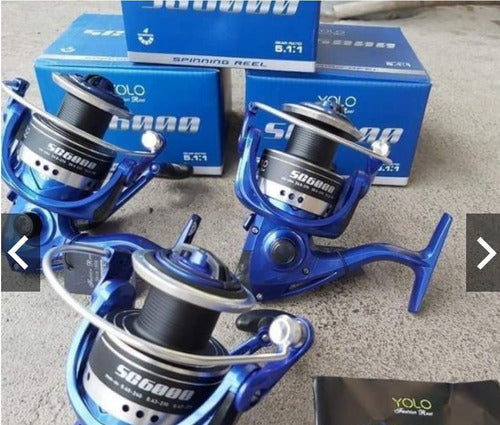 Yolo SG3000 Spinning Reel with Front Drag and 4 Ball Bearings 2