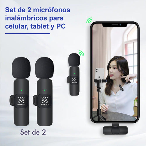 Wireless Microphone for Cell Phone Compatible with USB-C and iPhone 1