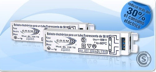 Balasto P/ 1 Tubo Fluorescente De 28w Cosmel - Stg 0