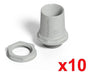 Genrod Connector for Rigid and Corrugated PVC Pipe 40 mm x 10 1