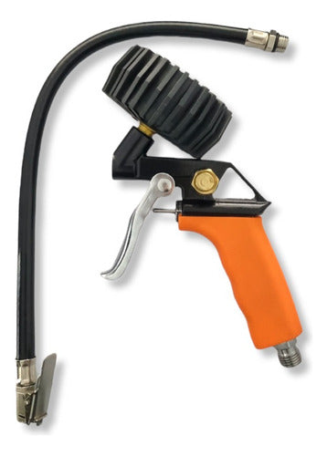 Davidson 4 In 1 Tire Pressure Inflator Gauge Gun 0