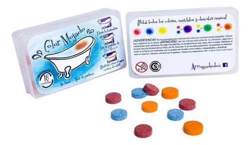 Arrugadedos Color Mojado Pastillas Para Colorear El Agua X18 0