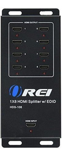 Orei Hds108 1x8 Powered 1080p V14 Certified HDMI Splitter 0