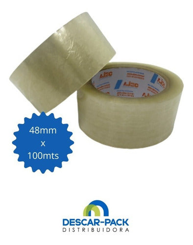 Ajec Transparent Packing Tape 48x100 Self-Adhesive Pack of 36 1