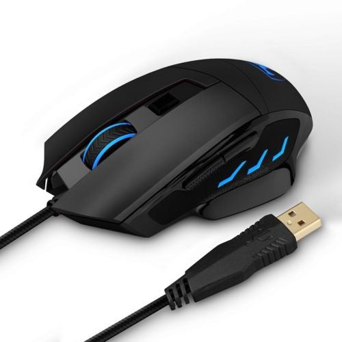 Techlink2005 6400 DPI Laser Wired Gaming Mouse Pro 7 Buttons 1