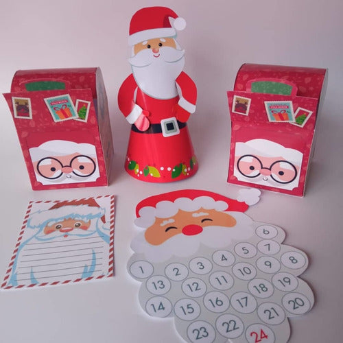 Navidad Pack Navidad Papa Noel Cartas Adviento Calendario 4